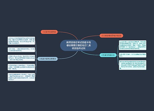 教师资格证考试答题卡有哪些需要注意的地方?_教师资格考试网