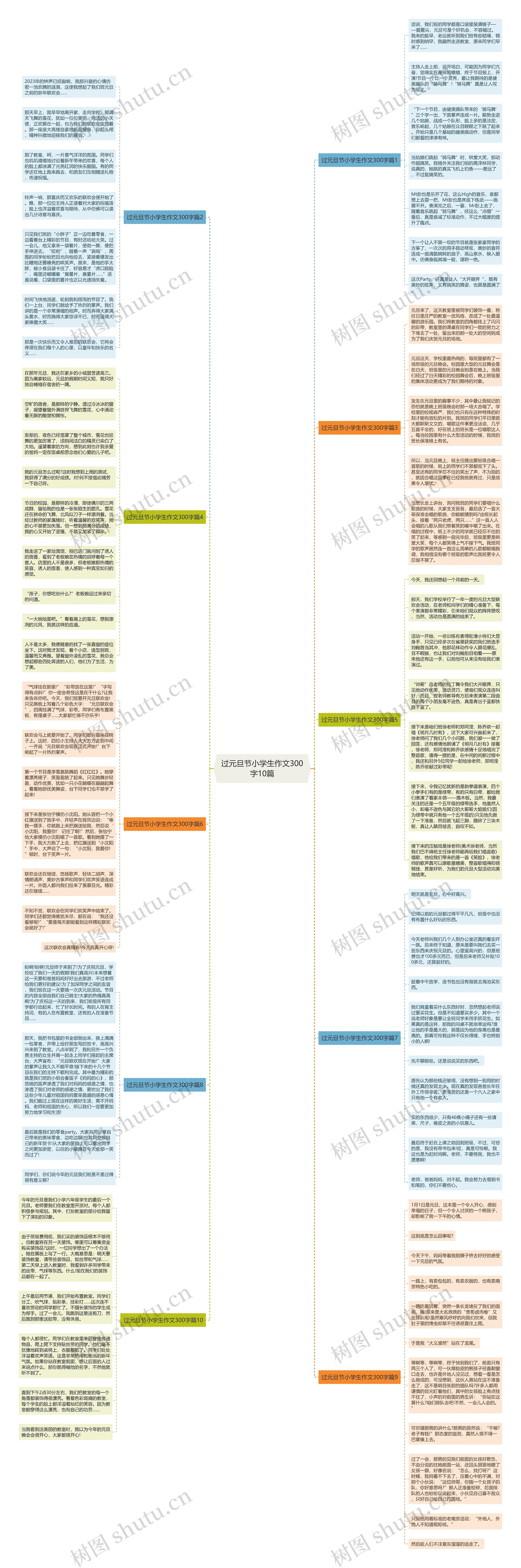 过元旦节小学生作文300字10篇