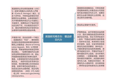 美国移民局忠告：慎选移民代办