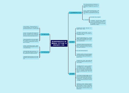 高中教师资格证考试之新课程标准（2017年版）知识备考指导（十四）