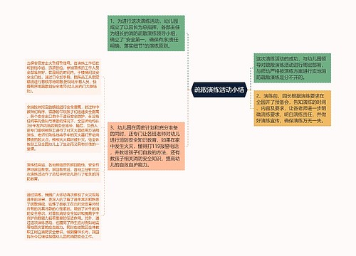 疏散演练活动小结