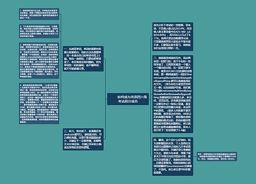         	如何成为英语四六级考试高分成员