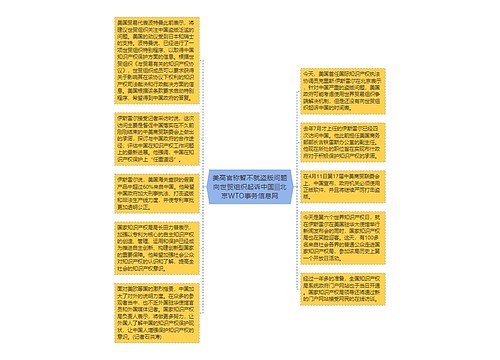 美高官称暂不就盗版问题向世贸组织起诉中国|||北京WTO事务信息网