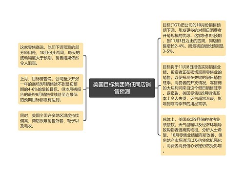 美国目标集团降低同店销售预测