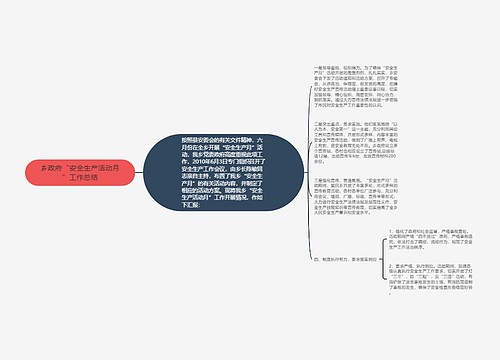 乡政府“安全生产活动月”工作总结