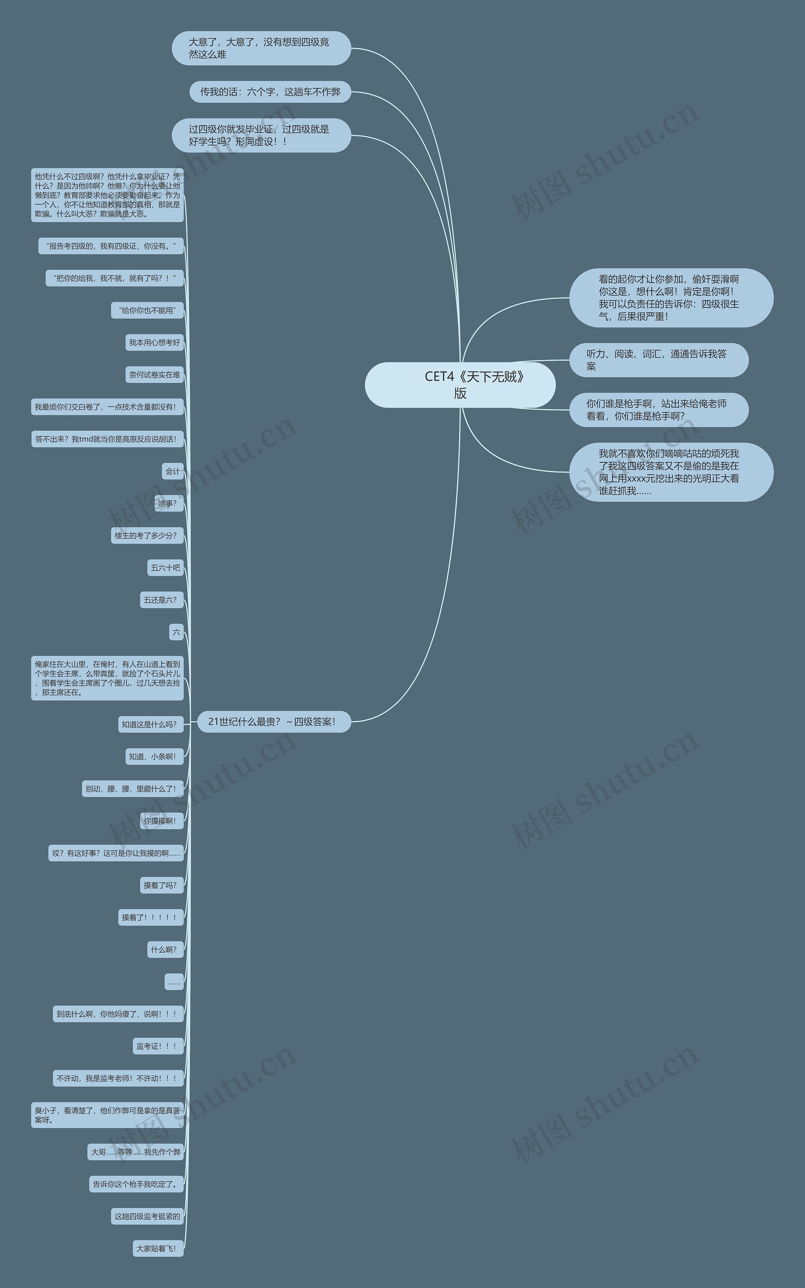         	CET4《天下无贼》版思维导图