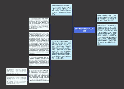 公司优秀会计统计员工作总结