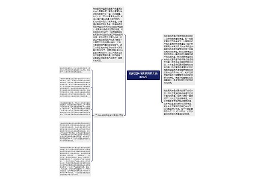 税收国民待遇原则及实施的范围