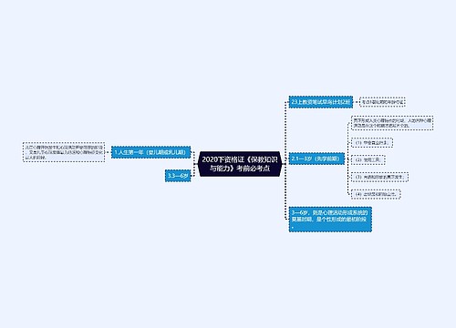 2020下资格证《保教知识与能力》考前必考点