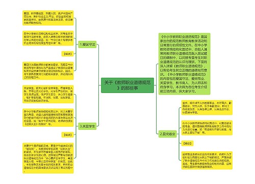 关于《教师职业道德规范》的那些事