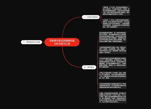 招教美术面试技能测试题分析及练习之道