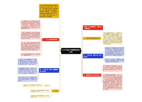 关于中国古代婚姻制度的反思