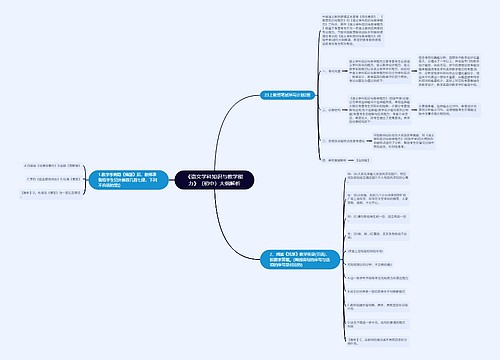 《语文学科知识与教学能力》（初中）大纲解析
