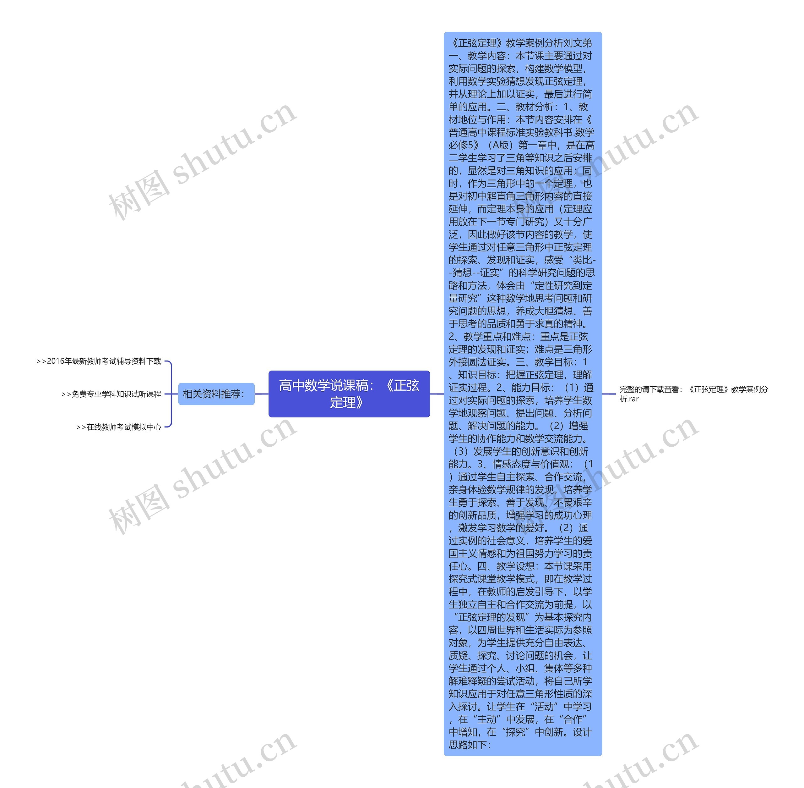 高中数学说课稿：《正弦定理》