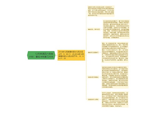         	12月英语四六级倒计时：最后冲刺复习方向