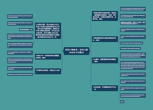 英语六级备考：怎样才能突出句子的重点