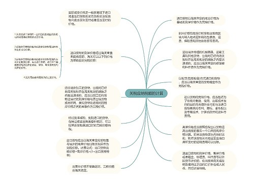 关税应纳税额的计算