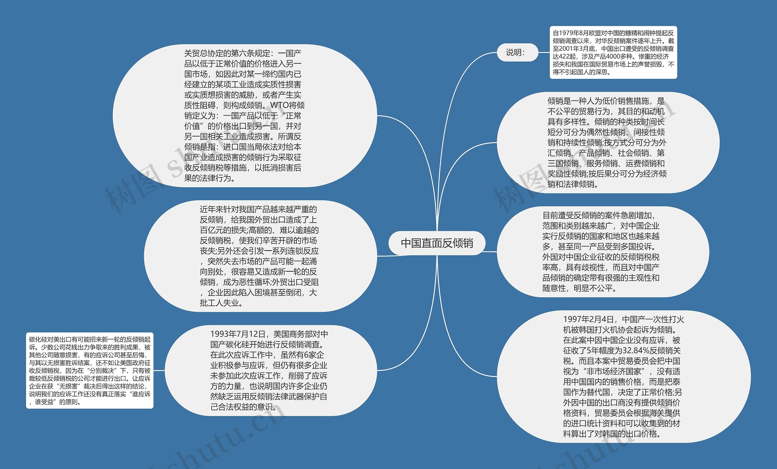 中国直面反倾销思维导图