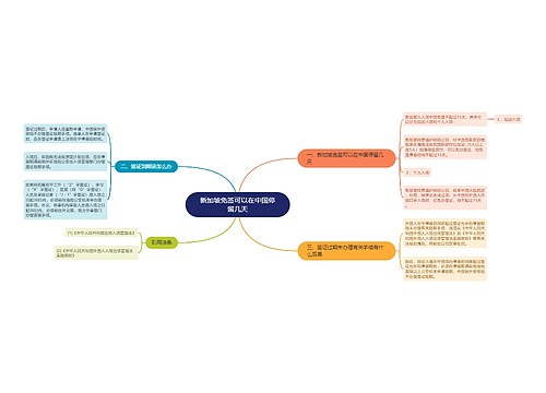 新加坡免签可以在中国停留几天