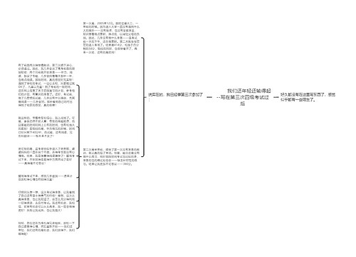         	我们还年轻还输得起--写在第三次四级考试过后