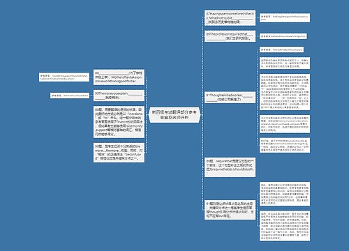 新四级考试翻译部分参考答案及名师评析