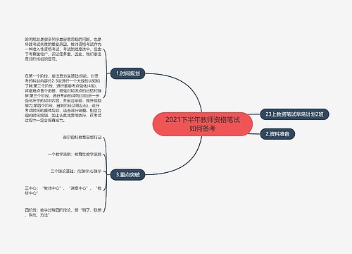 2021下半年教师资格笔试如何备考