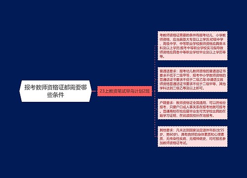 报考教师资格证都需要哪些条件