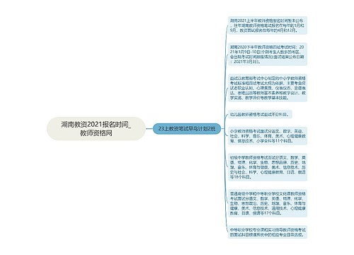 湖南教资2021报名时间_教师资格网