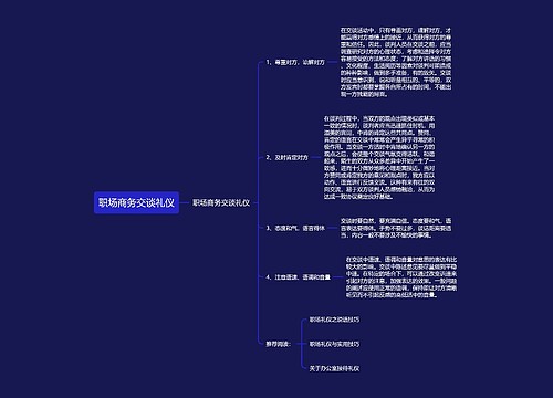 职场商务交谈礼仪