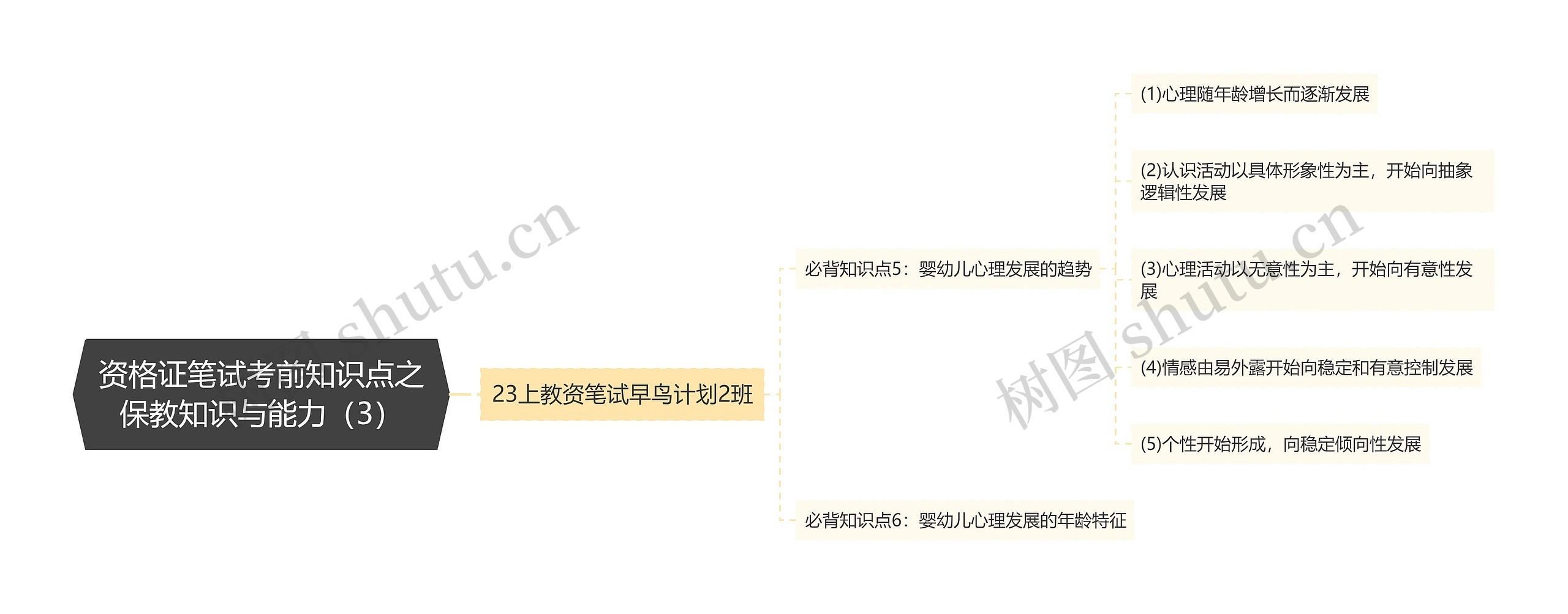 资格证笔试考前知识点之保教知识与能力（3）思维导图