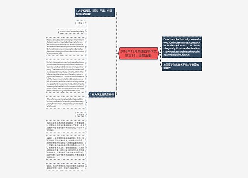 2018年12月英语四级作文范文39：定期出勤