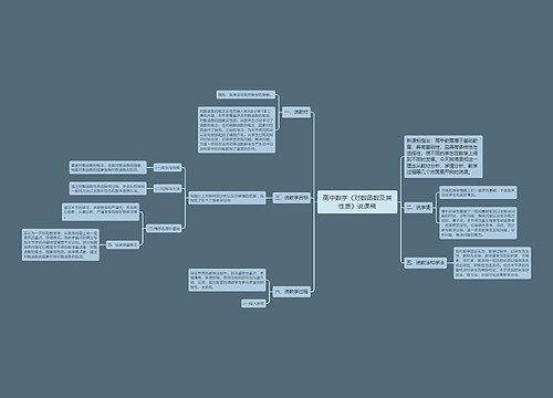 高中数学《对数函数及其性质》说课稿