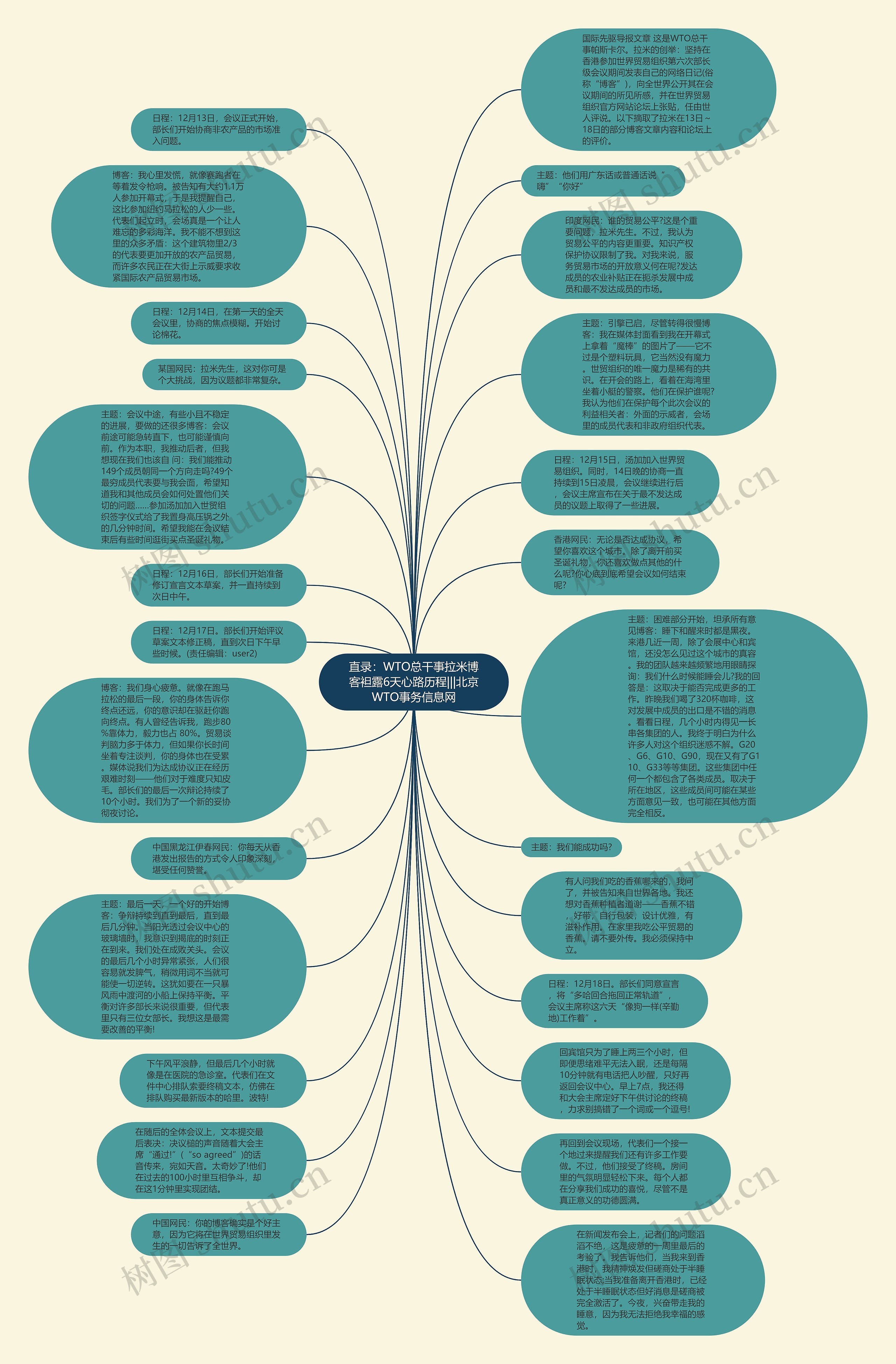 直录：WTO总干事拉米博客袒露6天心路历程|||北京WTO事务信息网思维导图