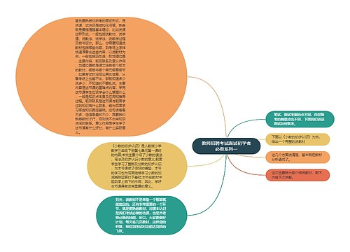 教师招聘考试面试初学者必看系列一