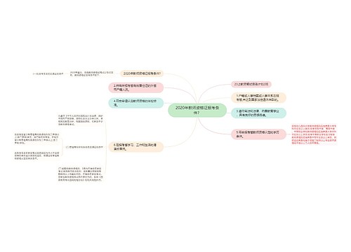 2020年教师资格证报考条件？