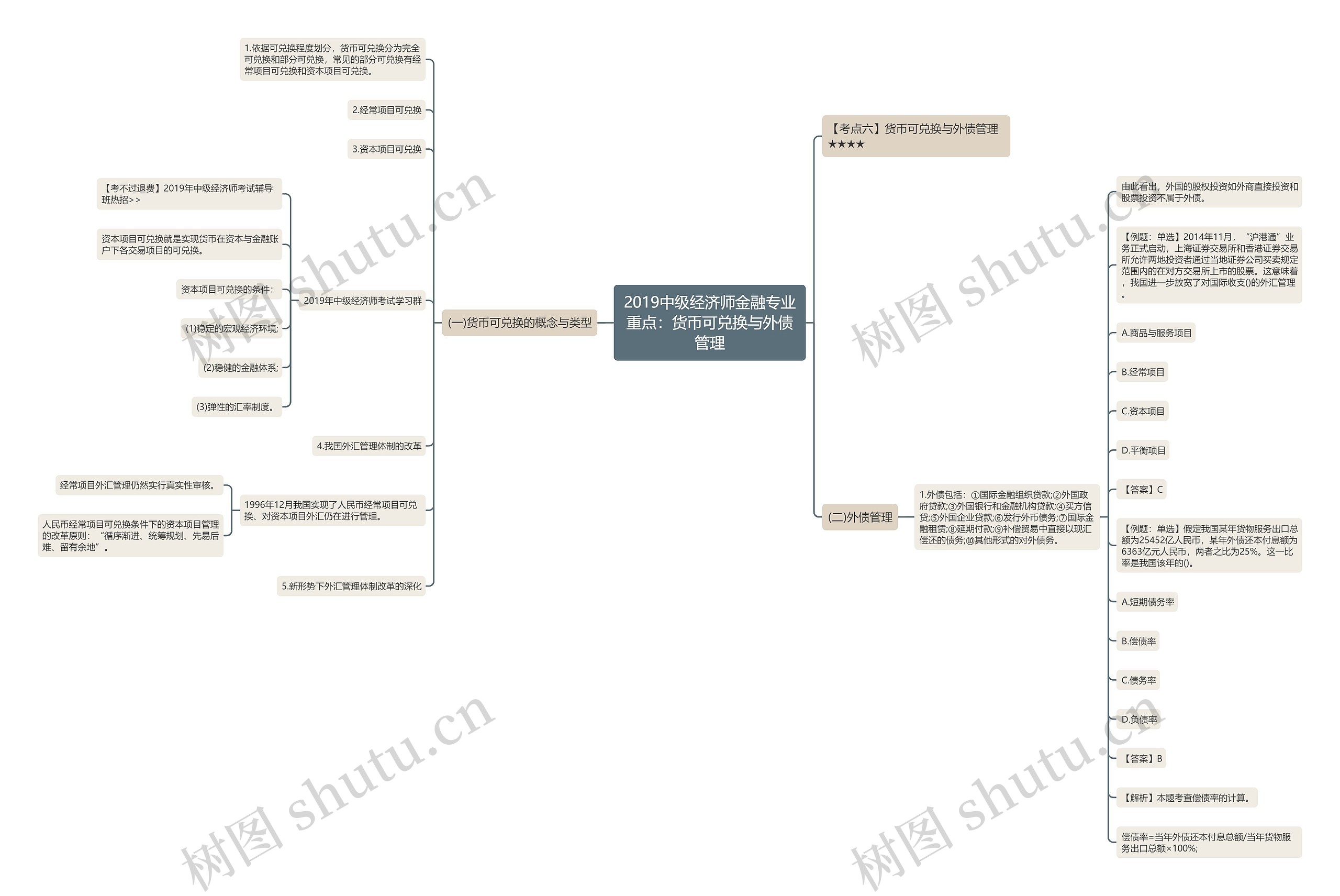 2019中级经济师金融专业重点：货币可兑换与外债管理