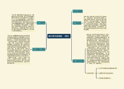 高中语文说课稿：《药》