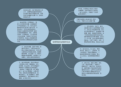 给领导送礼的基本礼仪