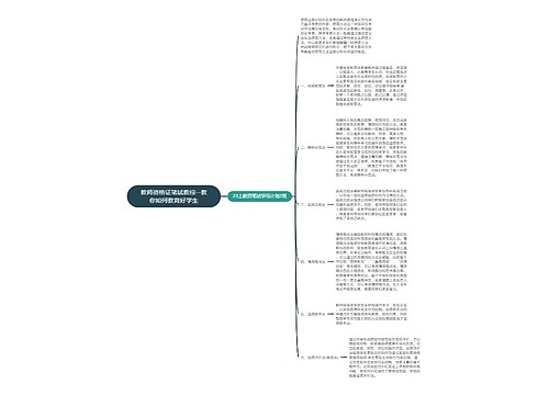 教师资格证笔试教综--教你如何教育好学生