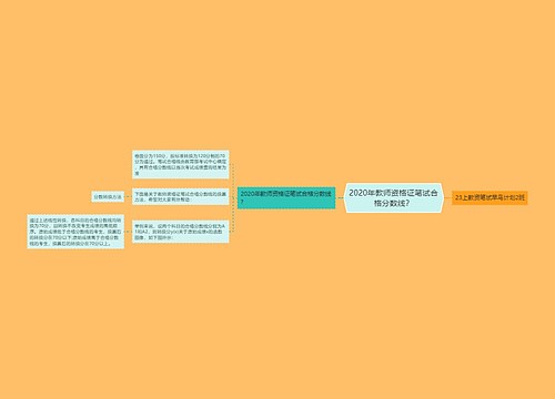 2020年教师资格证笔试合格分数线？