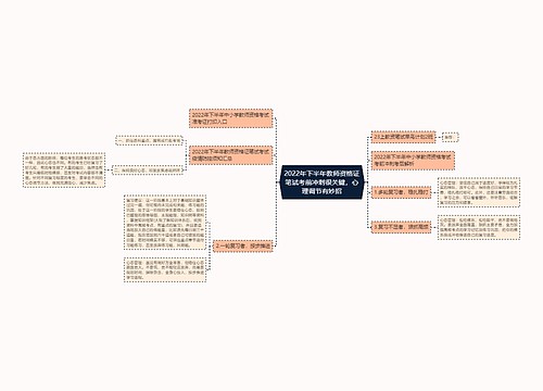 2022年下半年教师资格证笔试考前冲刺很关键，心理调节有妙招