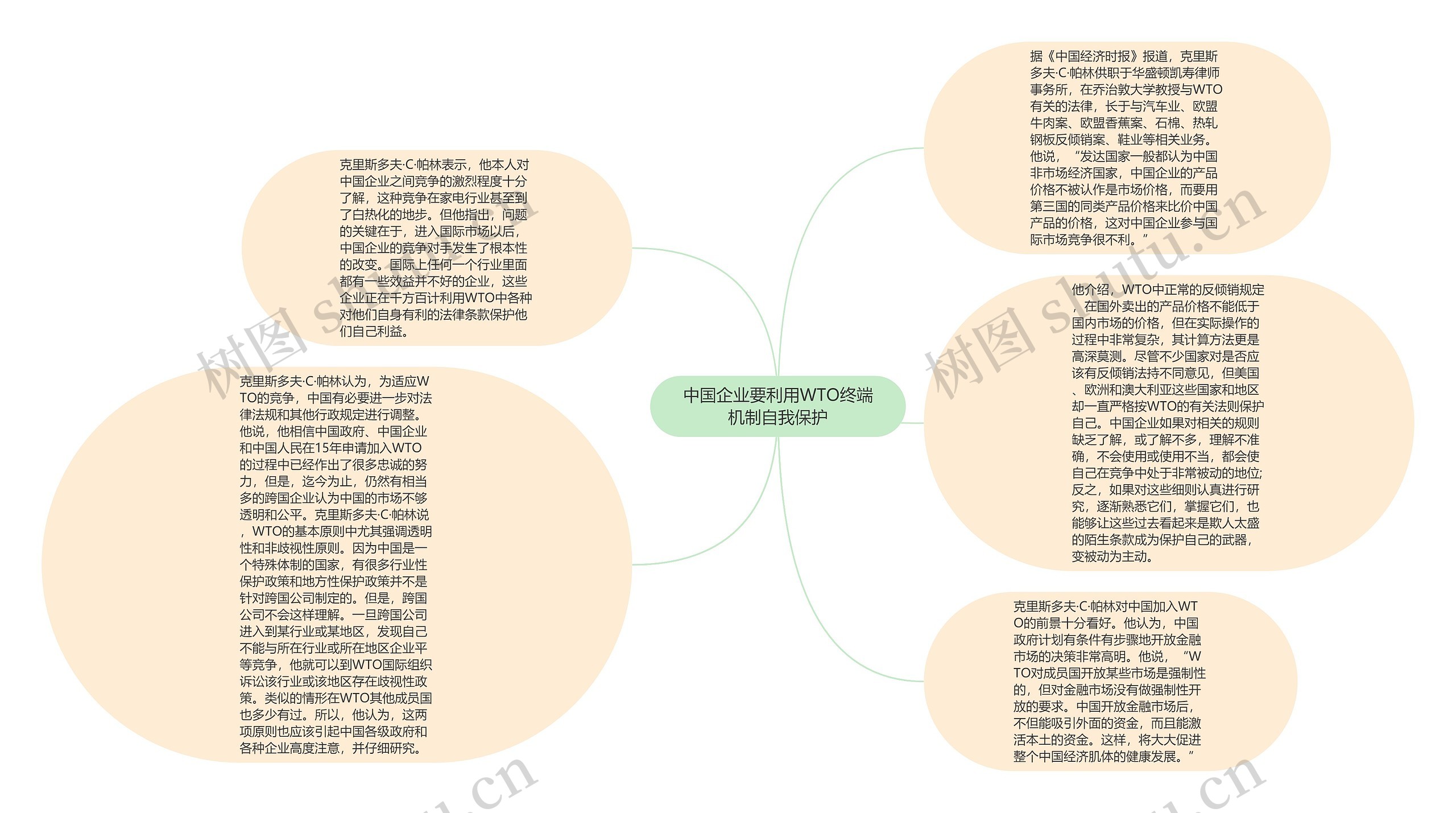 中国企业要利用WTO终端机制自我保护思维导图