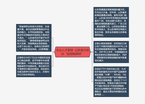 专业人才紧缺  山东首次培训“反倾销律师”