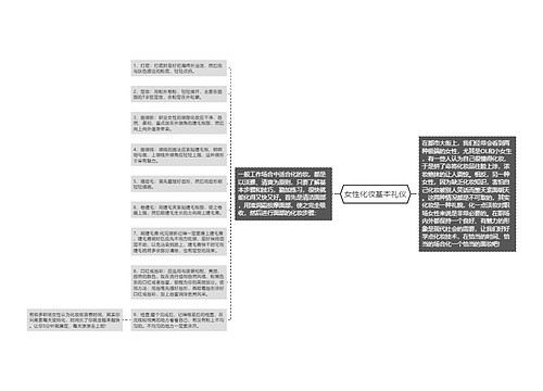 女性化妆基本礼仪