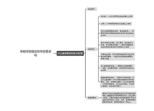 考教师资格证有年龄要求吗