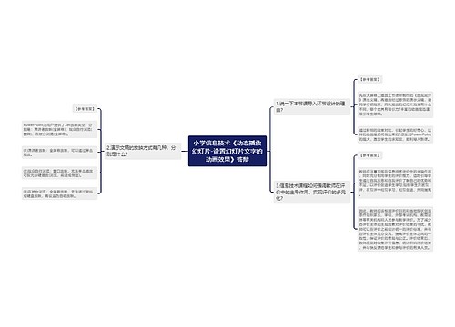 小学信息技术《动态播放幻灯片-设置幻灯片文字的动画效果》答辩