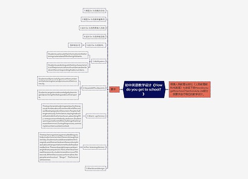 初中英语教学设计《How do you get to school? 》 初中英语教学设计《How do you get to school? 》