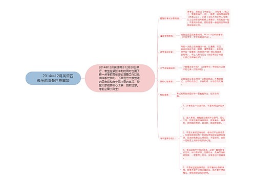         	2014年12月英语四级考前准备注意事项