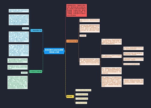 教师招聘考试组织协调管理类能力问题