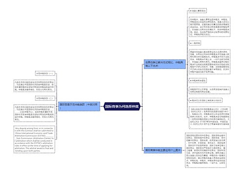 国际商事为何选择仲裁